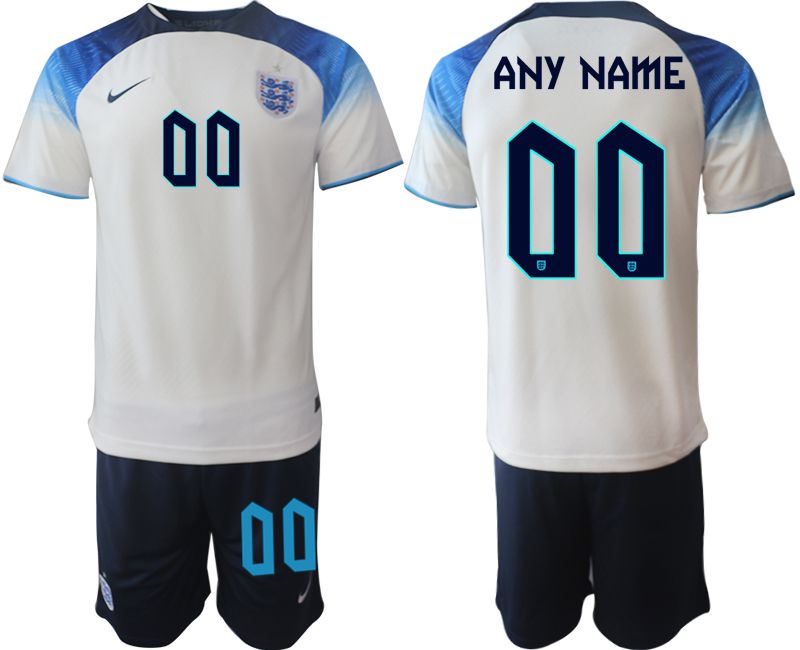 Men 2022 World Cup National Team England home white customized Soccer Jerseys->england jersey->Soccer Country Jersey